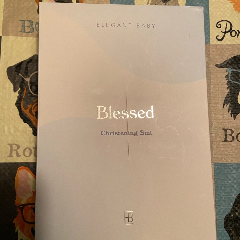 Elegant Baby “Blessed” Christening Suit